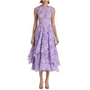 JASON WU COLLECTION GUIPURE COTTON MIDI DRESS SIZE S/M NEW